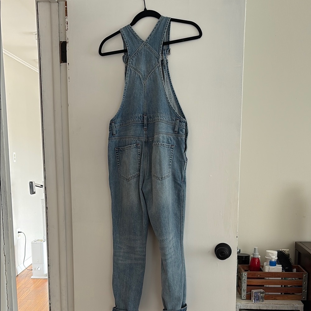 Casual Light Blue Denim Overalls - Picture 3 of 3